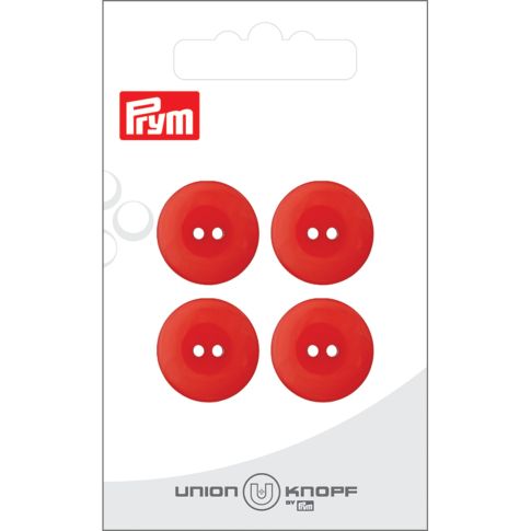 Bouton Prym Eva 18 mm x4 - Rouge