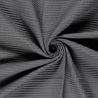 Tissu Nid d'abeille Gris foncé - 10 cm