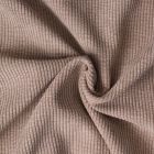 Tissu Velours envers fausse fourrure Camel - Par 10 cm