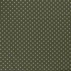 Tissu Jersey Coton Pois vert anis sur fond Vert kaki - Par 10 cm