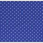 Tissu Jersey Coton Etoiles blanches sur fond Bleu roi - Par 10 cm