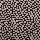 Tissu Maille Jersey Pois  sable sur fond Noir - Par 10 cm
