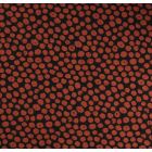 Tissu Maille Jersey Pois  brique sur fond Noir - Par 10 cm