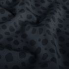 Tissu Softshell  Naya léopard Noir sur fond Gris