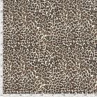 Tissu Sweat léger French Terry Maïa motif léopard sur fond Beige sable