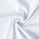 Tissu Double gaze de coton uni Bleu ciel - Par 10 cm