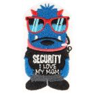 Ecusson Thermocollant Monstre & Co Videur bleu et noir