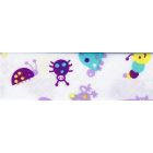Biais replié enfant 25 mm Violet Animaux x1m