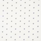 Tissu Popeline Coton Blanc Etoiles grises x10cm