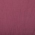 Tissu Double gaze de coton uni Bourgogne foncé - Par 10 cm