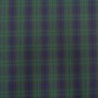 Tissu Tartan Petit Ecossais Marine Rayures Verts - Par 10 cm