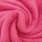 Tissu Doudou uni Fushia x10cm