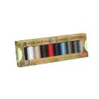 Set de 10 bobines de fil Gütermann Recyclé 100m - Couleurs basiques
