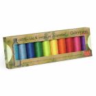 Set de 10 bobines de fil Gütermann Recyclé 100m - Couleurs pastels