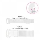 Bretelles Blanches 1*40 cm