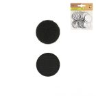 Pastilles auto-agrippantes adhésives 30 mm - Noir