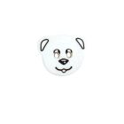 Bouton ourson 15 mm - Blanc