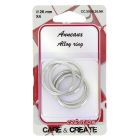 Anneaux ronds Care & Create Argent 26 mm x4