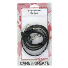 Anse pour sac réglable 110 cm Noir effet Cuir - Care & Create