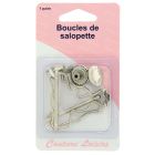 Boucles pour salopettes Argent x2