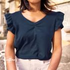 Kit Couture Craftine T-shirt Caïpi bleu marine