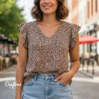 Kit Couture Craftine T-shirt Caïpi léopard