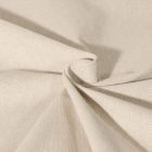 Tissu Toile de Coton aspect Lin Aubiane uni Beige
