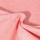 Tissu Toile de Coton aspect Lin Aubiane uni Rose