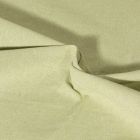 Tissu Toile de Coton aspect Lin Aubiane uni Vert olive