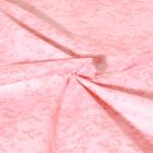 Tissu Popeline de Coton effet marbré Pietra uni Rose saumon