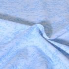 Tissu Popeline de Coton effet marbré Pietra uni Bleu ciel