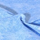 Tissu Popeline de Coton effet marbré Pietra uni Bleu