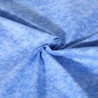 Tissu Popeline de Coton effet marbré Pietra uni Bleu indigo