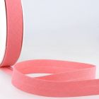 Biais replié tout textile 27 mm Rose thé x1m