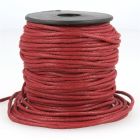 Cordon aspect cuir 2 mm Rouge x1m