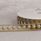Galon paillettes 20 mm Or x1m