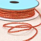 Cordon chiné lurex 2 mm Rouge et or