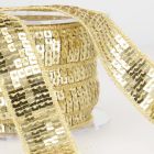 Galon Paillettes 10 mm Beige or x1m