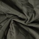 Tissu Doudoune matelassé Garance   sur fond Vert kaki foncé