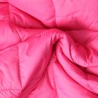 Tissu Doudoune matelassé Nils uni Rose fuchsia envers Vert anis - Par 10 cm