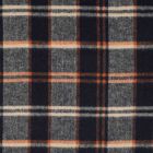Tissu Tartan Ecossais Loch Ness touché laine léger Noir
