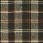 Tissu Tartan Ecossais Loch Ness touché laine léger Vert foncé