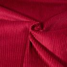 Tissu Velours Grosses côtes Bordeaux - Par 10 cm