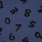 Tissu Sweat envers molletonné Enzo sur fond Bleu denim