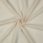 Tissu Double gaze de Coton brodé Fleuris Louisa sur fond Ecru