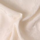 Tissu Jacquard de Viscose Séraphina fleuris uni Blanc