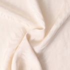 Tissu Jacquard de Viscose Auréa feuilles uni Blanc