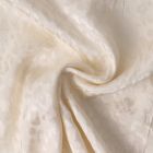 Tissu Jacquard de Viscose Abyssia fauve uni Blanc