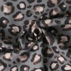 Tissu Toile Canvas Savara sur fond Gris - Par 10 cm