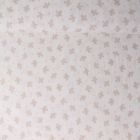 Tissu Double gaze de Coton Suzie oiseaux Beiges sur fond Blanc